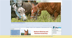 Desktop Screenshot of biothane-reitshop.de