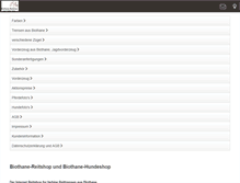 Tablet Screenshot of biothane-reitshop.de